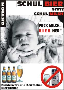 Aktion "Schulbier statt Schulmilch"